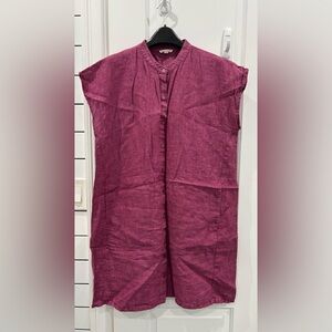 Eileen Fisher Sleeveless Dress in Rich Pink